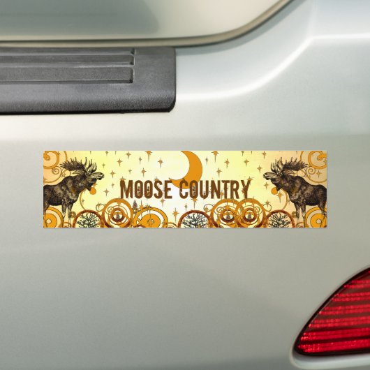  Moose Bumpersticker (Op auto)