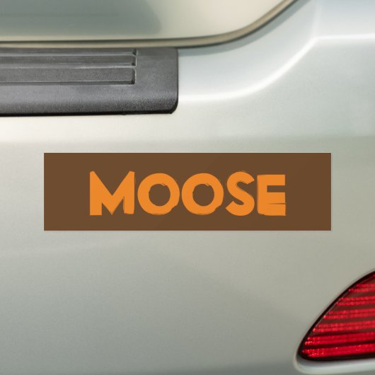 Moose Bumpersticker (Op auto)