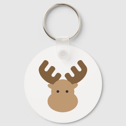 Moose Button Sleutelhanger (Voorkant)