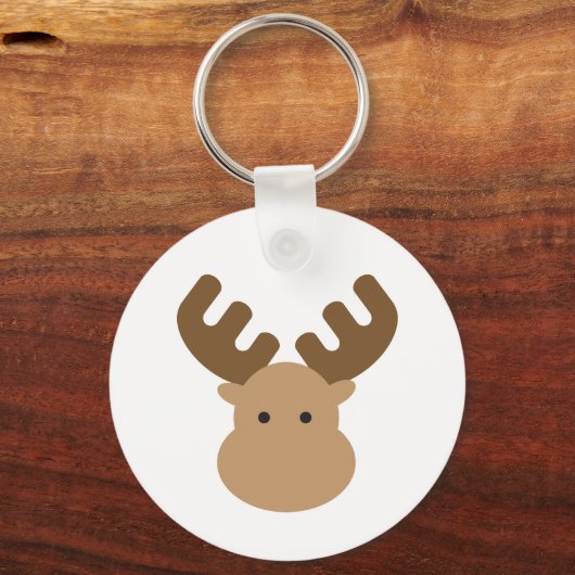 Moose Button Sleutelhanger (Voorkant)