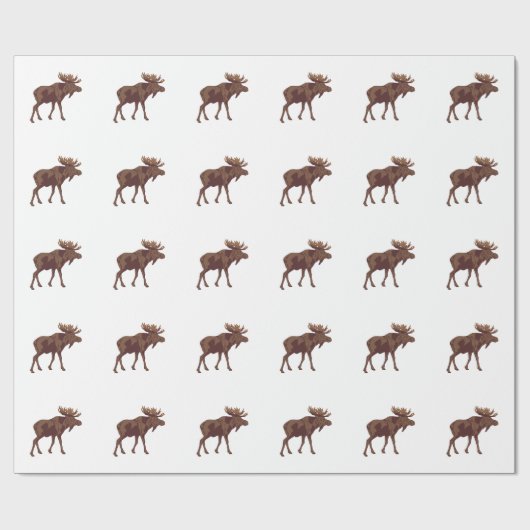 Moose Cadeaupapier (Vlak)