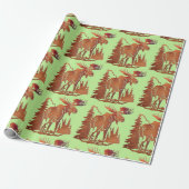 "Moose" Cadeaupapier (Uitgerold)