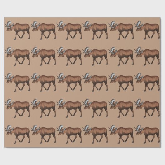 Moose Cadeaupapier (Vlak)