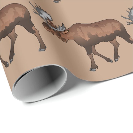 Moose Cadeaupapier (Rol Hoek)