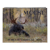 Moose Calendar - Groot formaat Kalender (Hoes)
