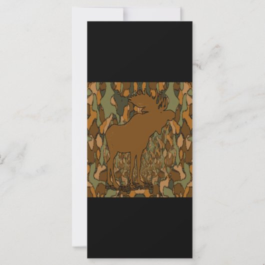 Moose Camouflage Gifts and Invitations (Achterkant)