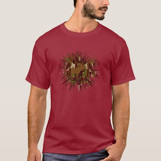 Moose Camouflage Gifts and Invitations T-shirt (Voorkant)