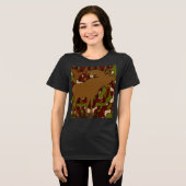 Moose Camouflage Gifts Tri-Blend Shirt (Voorkant volledig)