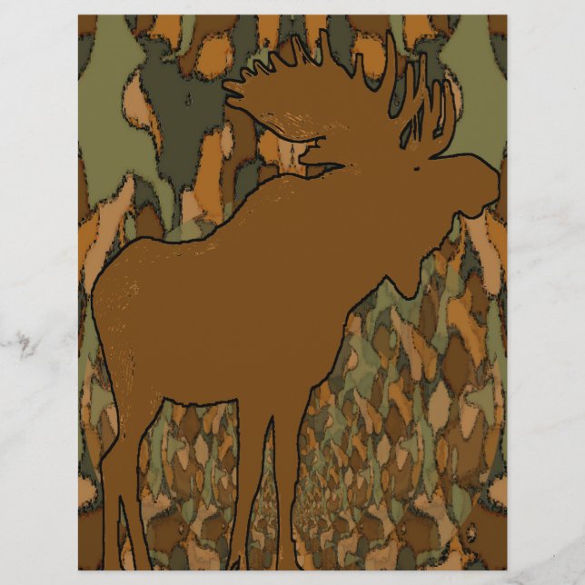 Moose Camouflage-uitnodigingen (Voorkant)
