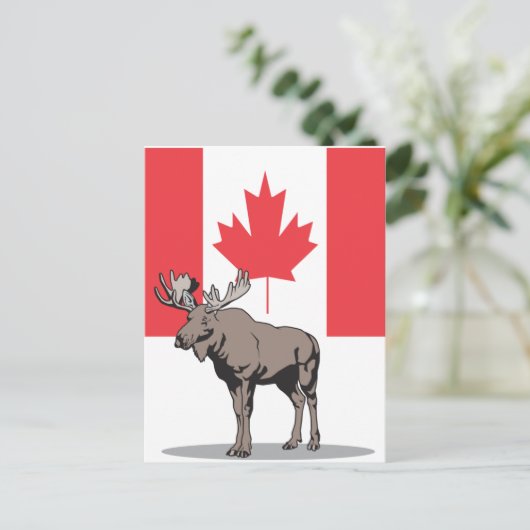 Moose Canada Briefkaart (Staand voorkant)
