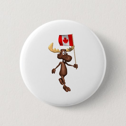 Moose Canada Ronde Button 5,7 Cm (Voorkant)