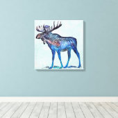 Moose Canvas Afdruk (Insitu (Houten vloer))