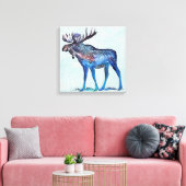 Moose Canvas Afdruk (Insitu (Woonkamer))
