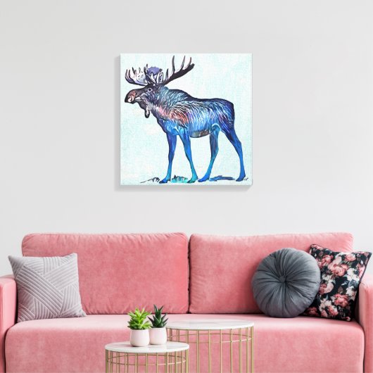 Moose Canvas Afdruk (Insitu (Woonkamer))