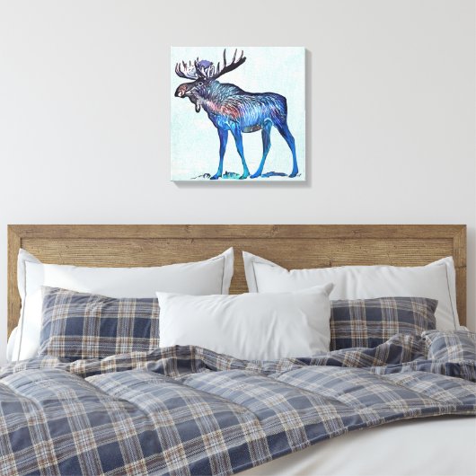 Moose Canvas Afdruk (Insitu (Slaapkamer))
