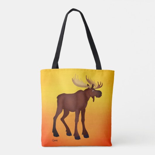 Moose - Canvas tas (Achterkant)