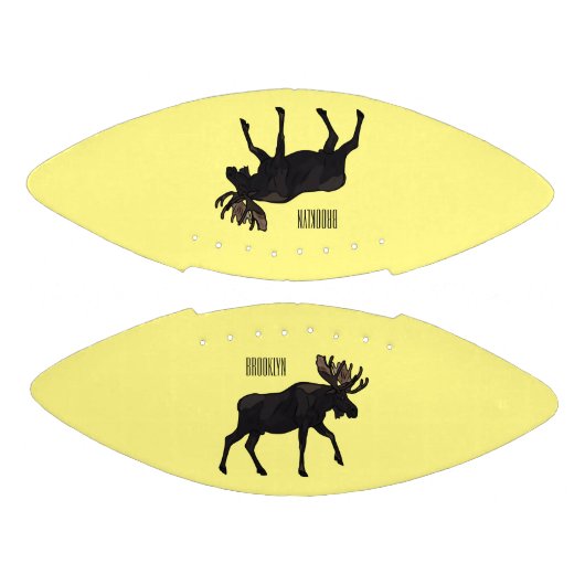 Moose cartoon illustratie american football (Panelen)