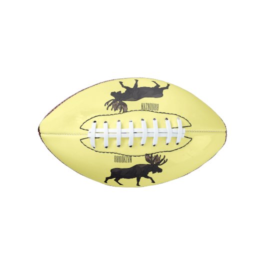 Moose cartoon illustratie american football (Voorkant)