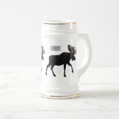Moose cartoon illustratie bierpul (Voorkant rechts)