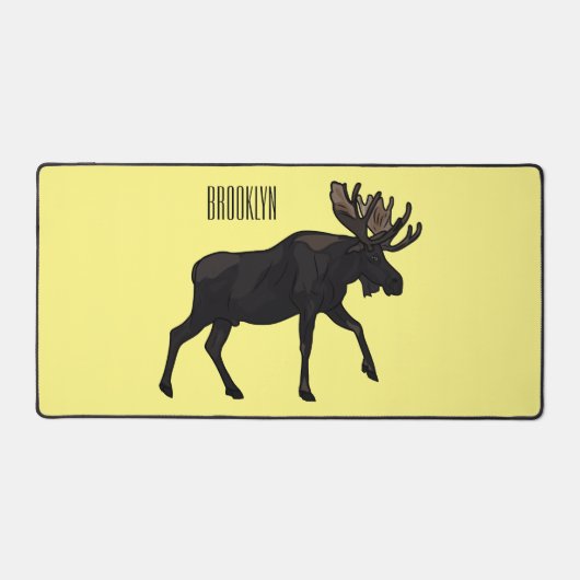 Moose cartoon illustratie bureaumat (Voorkant)