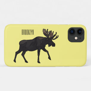 Moose cartoon illustratie Case-Mate iPhone case