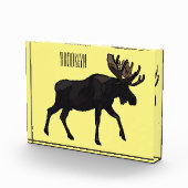 Moose cartoon illustratie fotoblokken (Rechts)