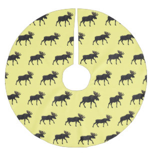 Moose cartoon illustratie kerstboom rok