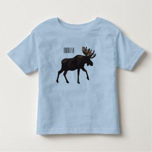 Moose cartoon illustratie kinder shirts