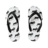 Moose cartoon illustratie kinder teenslippers (Voetbed)