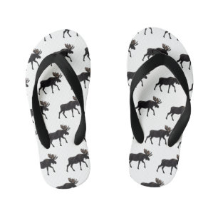 Moose cartoon illustratie kinder teenslippers