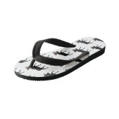 Moose cartoon illustratie kinder teenslippers (Schuin)