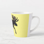 Moose cartoon illustratie latte mok (Rechts)