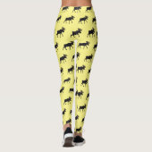 Moose cartoon illustratie leggings (Achterkant)