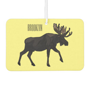 Moose cartoon illustratie luchtverfrisser