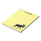 Moose cartoon illustratie notitieblok (Linkerzijde)