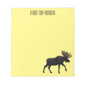 Moose cartoon illustratie notitieblok (Voorkant)