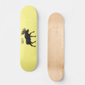 Moose cartoon illustratie persoonlijk skateboard (Voorkant)
