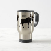Moose cartoon illustratie reisbeker (Voorkant rechts)