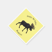 Moose cartoon illustratie servet (Hoek)