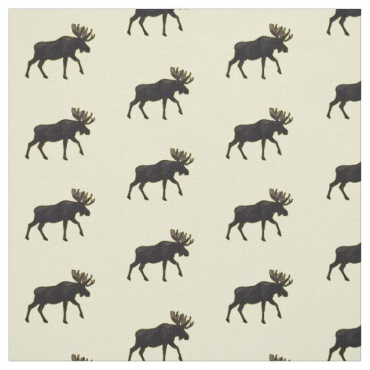 Moose cartoon illustratie stof (Swatch)