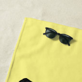 Moose cartoon illustratie strandlaken (In situ)