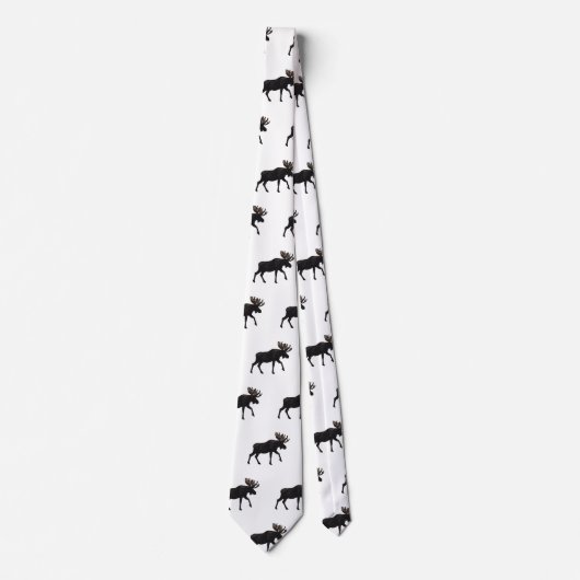 Moose cartoon illustratie stropdas (Voorkant)