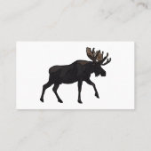 Moose cartoon illustratie visitekaartje (Achterkant)