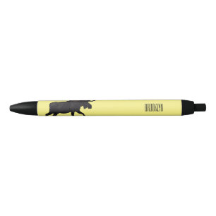 Moose cartoon illustratie zwarte inkt pen