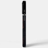 Moose Carving met naam Case-Mate iPhone Case (Achterkant / Links)