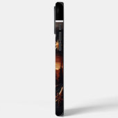 Moose Carving met naam Case-Mate iPhone Case (Achterkant / Links)