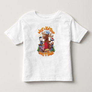 Moose Chef Backing bij de kachel Kinder Shirts