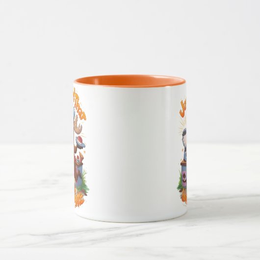 Moose Chef Backing bij de kachel Mok (Midden)