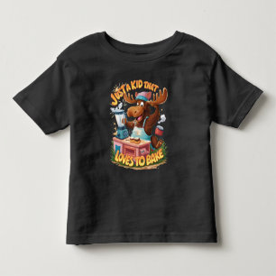 Moose Chef Koken Op Een Storm Kinder Shirts