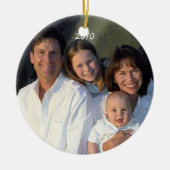 Moose Christmas Family Foto Ornament (Voorkant)